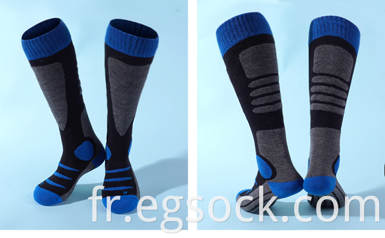 Knee High Ski Merino Wool Socks